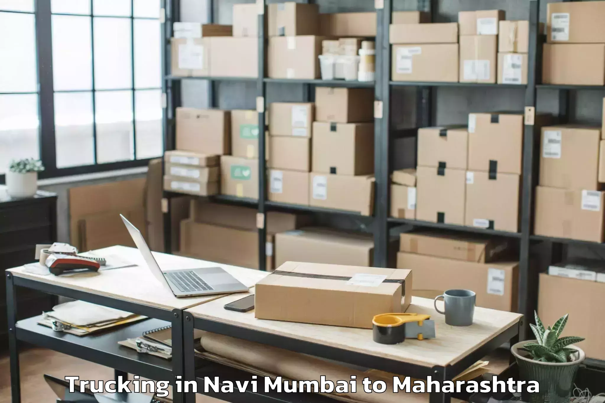 Easy Navi Mumbai to Korpana Trucking Booking